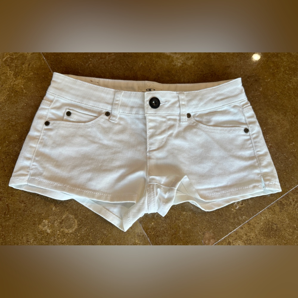 O’Neill White Denim Shorts Size 1